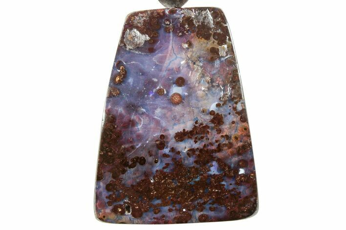 Blue & Purple Boulder Opal Pendant #227154